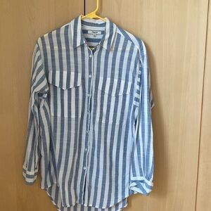 Madewell stripe shirt size Small